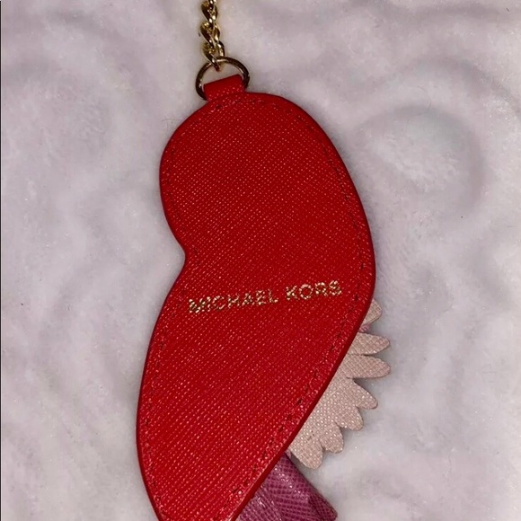 🦜Michael Kors Red Parrot Bird Key Chain Bag Charm - Picture 3 of 3